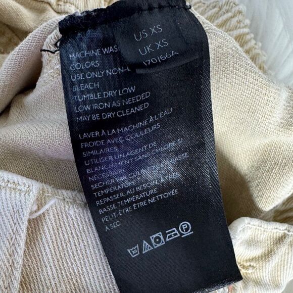 Free People We The Free Women's Tan High Waist Pull On Cargo Pants Sz XS - Picture 6 of 7